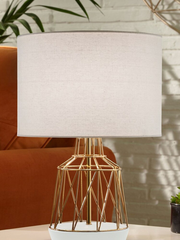 Village At Home White Macraron Table Lamp - Image 1 of 2