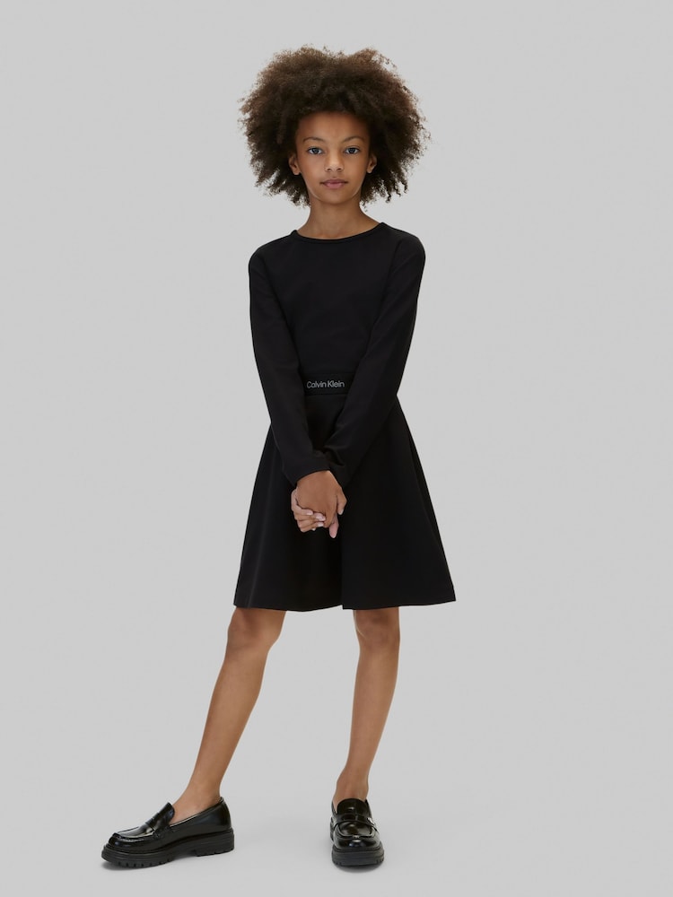 Svart - Calvin Klein Punto Milano Dress - Bilde 1 av 6 Svart - Calvin Klein Punto Milano Dress - Bilde 1 av 6