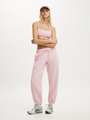 Rosa - Pantalones de chándal de felpa estilo boyfriend de Cotton On - Imagen 1 de 4