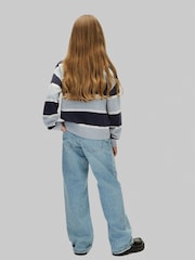 Azul - Calça jeans Calvin Klein de cintura alta e wide leg - Imagem 2 de 6