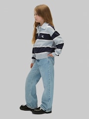 Azul - Calça jeans Calvin Klein de cintura alta e wide leg - Imagem 5 de 6