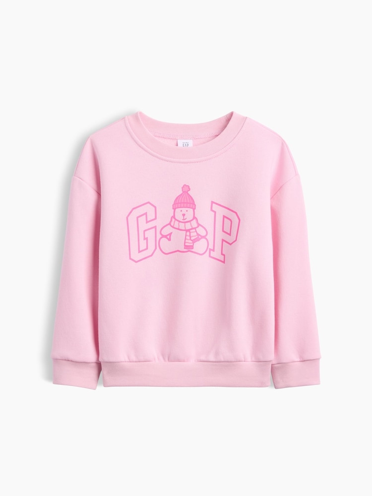 Gap Relaxed Christmas Logo Sweatshirt (6mths-5yrs) - Bilde 1 av 2