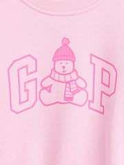 Gap Relaxed Christmas Logo Sweatshirt (6mths-5yrs) - Bilde 2 av 2