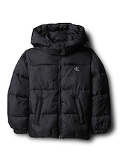 Calvin Klein Daunenjacke mit Kapuze und Logo - Bild 7 von 7