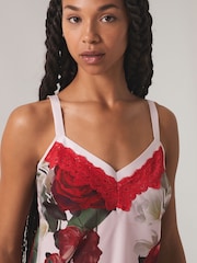 B by Ted Baker Satin Lace Cami Pyjama Set - Image 6 of 13