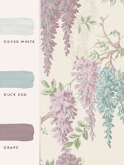 Laura Ashley Duck Egg Wisteria Garden 10M Wallpaper - Image 4 of 4