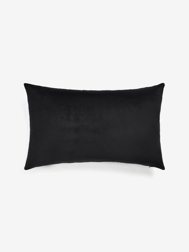 Monochrome 40 x 59cm Adore The Chaos Flock Cushion - Image 5 of 5