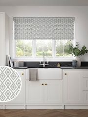 Grey Diamond Geo Made to Measure Roller Blind - Image 1 of 6