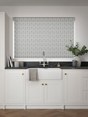 Grey Diamond Geo Made to Measure Roller Blind - Image 2 of 6