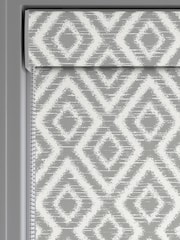 Grey Diamond Geo Made to Measure Roller Blind - Image 4 of 6
