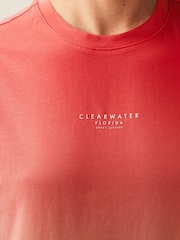 Yellow/Orange 100% Cotton Dip Dye T-Shirt - Image 4 of 6