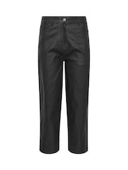 M&Co Black Coated Barrel Leg Jeans - Image 5 of 6