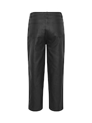 M&Co Black Coated Barrel Leg Jeans - Image 6 of 6