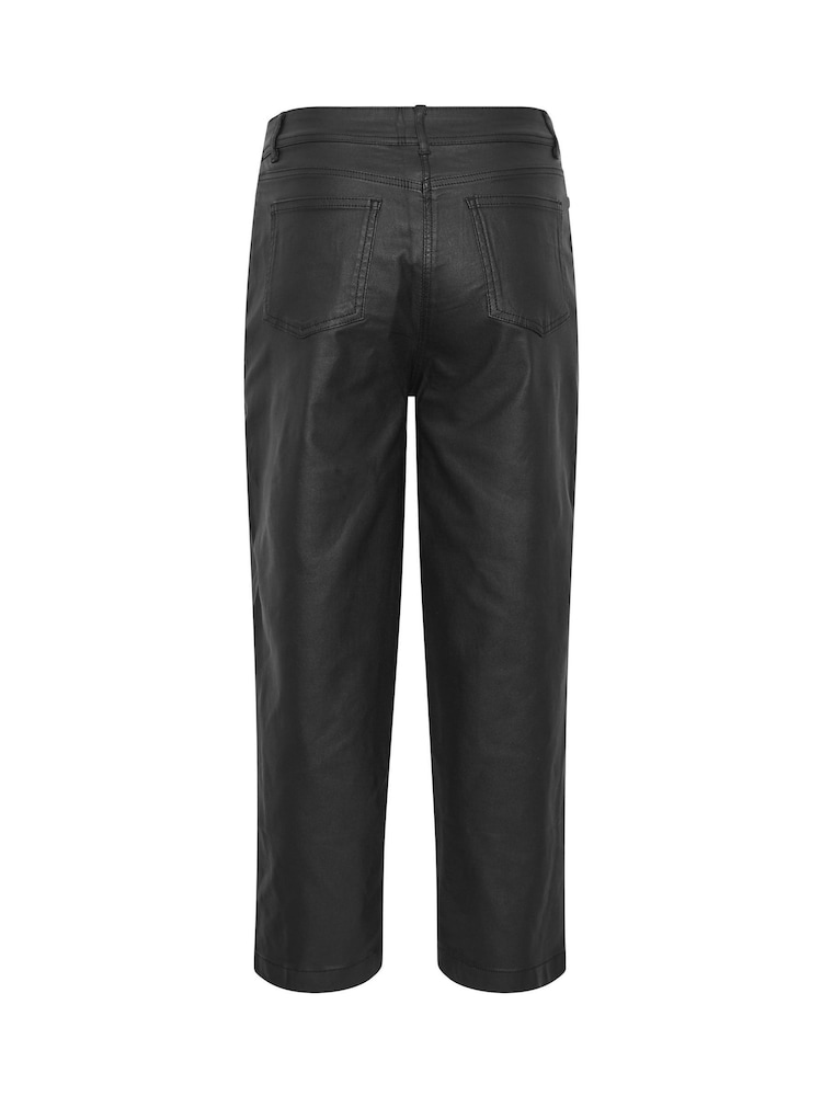 M&Co Black Coated Barrel Leg Jeans - Image 6 of 6 M&Co Black Coated Barrel Leg Jeans - Image 6 of 6