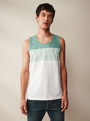 Green 100% Cotton Block Vest - Image 1 of 6