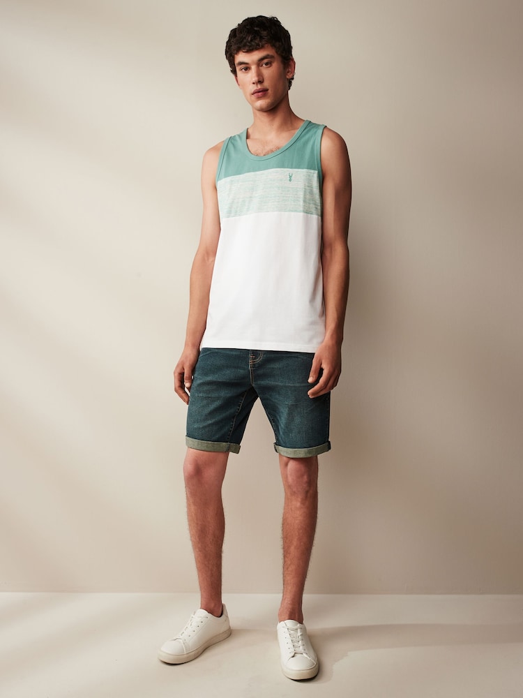 Green 100% Cotton Block Vest - Image 2 of 6