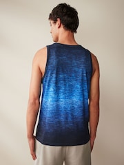 Navy Blue Dip Dye 100% Cotton Vest - Image 2 of 7