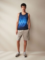 Navy Blue Dip Dye 100% Cotton Vest - Image 3 of 7