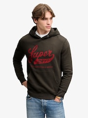 Superdry Black Vintage Script Hoodie - Image 1 of 7