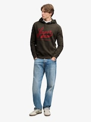 Superdry Black Vintage Script Hoodie - Image 3 of 7