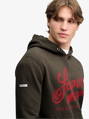 Superdry Black Vintage Script Hoodie - Image 4 of 7