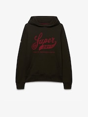 Superdry Black Vintage Script Hoodie - Image 6 of 7