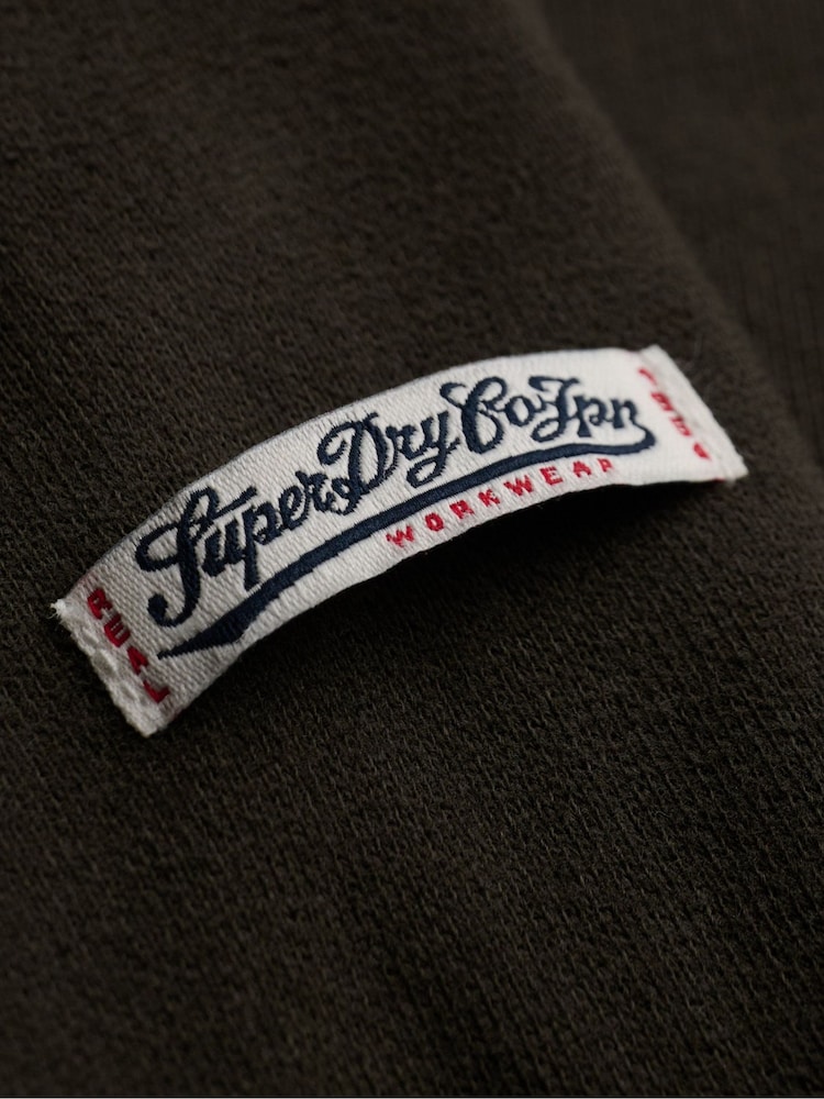 Superdry Black Vintage Script Hoodie - Image 7 of 7 Superdry Black Vintage Script Hoodie - Image 7 of 7
