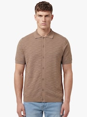 Luke 1977 Brown Knitted Shirt - Image 1 of 6