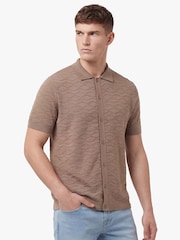 Luke 1977 Brown Knitted Shirt - Image 3 of 6