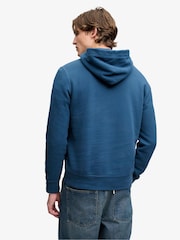 Superdry Blue Vintage Script Hoodie - Image 2 of 6