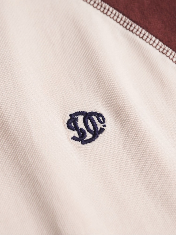 Superdry Brown Vintage Athletic Baseball Top - Image 7 of 7 Superdry Brown Vintage Athletic Baseball Top - Image 7 of 7