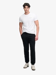 Superdry Black Essential Company Logo Joggers - Image 1 of 7