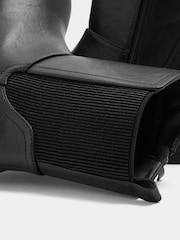 Yours Curve Black Extra Wide Fit Faux Leather Chunky Chelsea Boots - Image 5 of 5