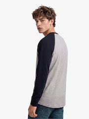 Superdry Blue Vintage Athletic Baseball Top - Image 3 of 6