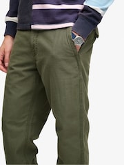 Superdry Green Tapered Washed Chinos - Image 3 of 5