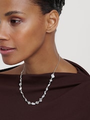 Cristal transparente tono plateado - Ted Baker Julie: Jewel Chain Necklace - Imagen 1 de 9
