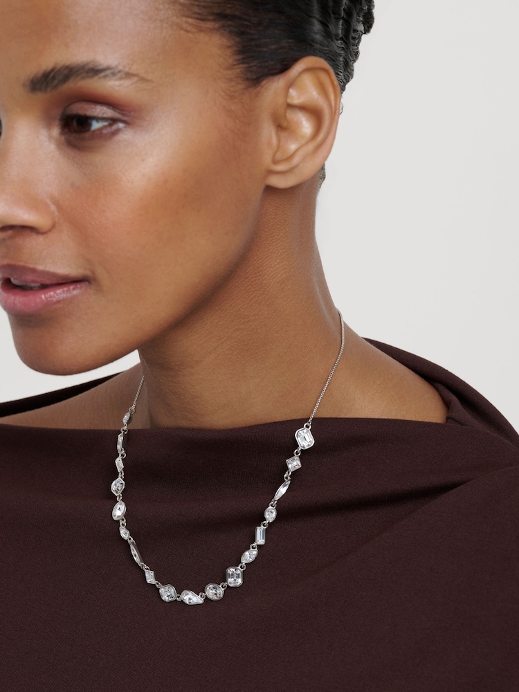 Cristal transparente tono plateado - Ted Baker Julie: Jewel Chain Necklace - Imagen 1 de 9 Cristal transparente tono plateado - Ted Baker Julie: Jewel Chain Necklace - Imagen 1 de 9