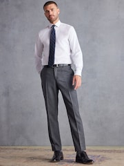 Grey Tailored Fit Signature TG Di Fabio Wool Rich Puppytooth Suit: Trousers - Image 2 of 9