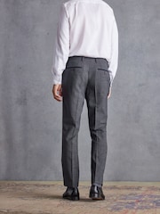 Grey Tailored Fit Signature TG Di Fabio Wool Rich Puppytooth Suit: Trousers - Image 3 of 9