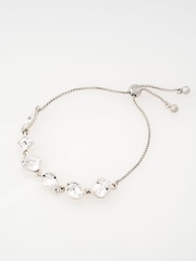 Tono plateado - Pulsera con cordón ajustable y cadena de cristales Juliet de Ted Baker - Imagen 5 de 7