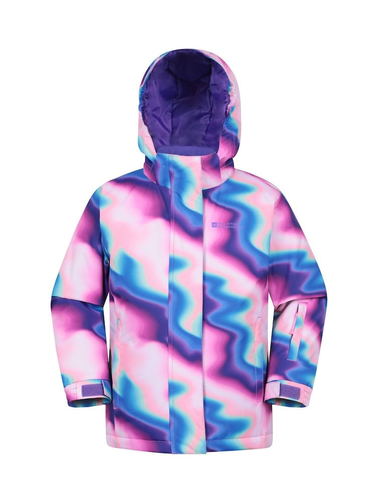 Mountain Warehouse Purple Kids Printed Ski Jacket & Trousers Set - Image 2 of 7