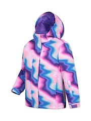 Mountain Warehouse Purple Kids Printed Ski Jacket & Trousers Set - Image 3 of 7