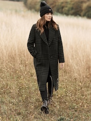 Barbour® Black Saltburn Cable Knit Pom Beanie Logo Hat - Image 5 of 9