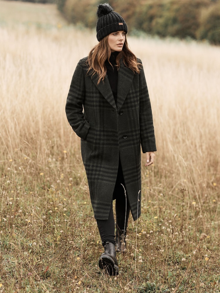 Barbour® Black Saltburn Pom Beanie Hat - Image 5 of 5 Barbour® Black Saltburn Pom Beanie Hat - Image 5 of 5