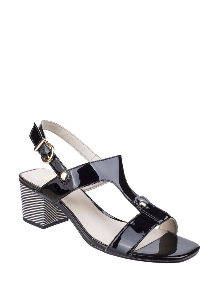 Riva Black Hot Heels Fabia T-Bar Mule Sandals - Image 2 of 4