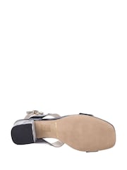 Riva Black Hot Heels Fabia T-Bar Mule Sandals - Image 4 of 4