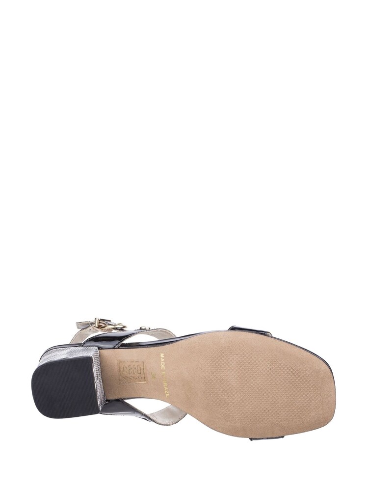 Riva Black Hot Heels Fabia T-Bar Mule Sandals - Image 4 of 4