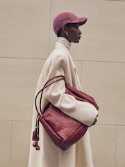 Katie Loxton Red Nova Hand Woven Shoulder Bag - Image 2 of 8