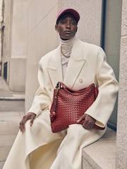 Katie Loxton Red Nova Hand Woven Shoulder Bag - Image 3 of 8