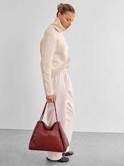 Katie Loxton Red Nova Hand Woven Shoulder Bag - Image 4 of 8